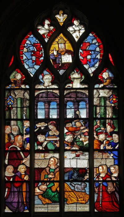 Window w5 depicting the events at Simon
