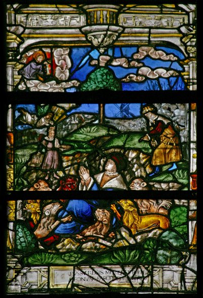 Window depicting Daniel in the lions