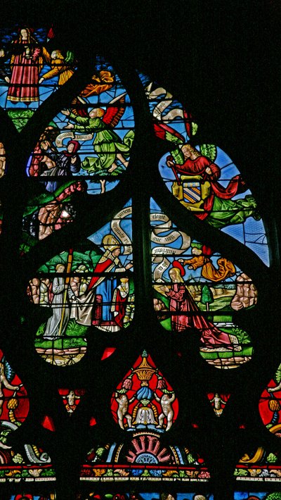 Window depicting a scene from the life of St Mary Magdalene - the saint