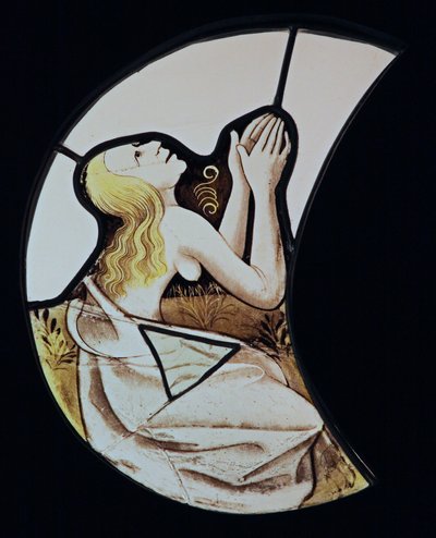 Window w71 Depicting a Woman Resurrecting at the Last Judgement by French School