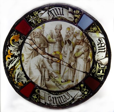 Window w79 Depicting Christ and the Woman Taken in Adultery by French School