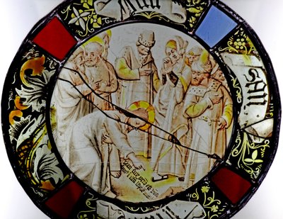 Window w79 Depicting Christ and the Woman Taken in Adultery by French School