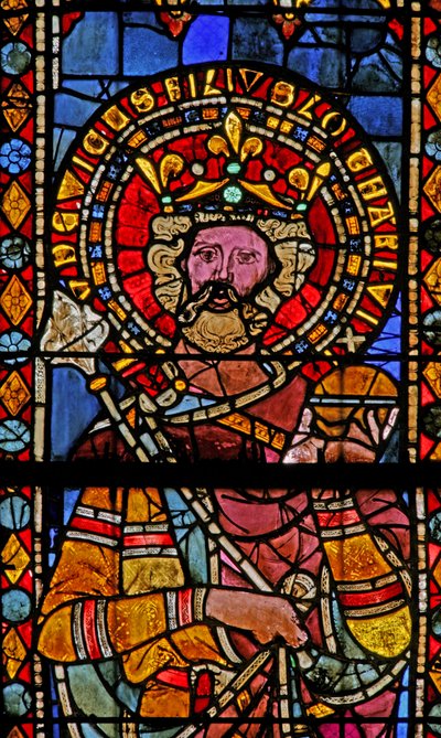 Window depicting Louis, son of Lotharius VI? by French School