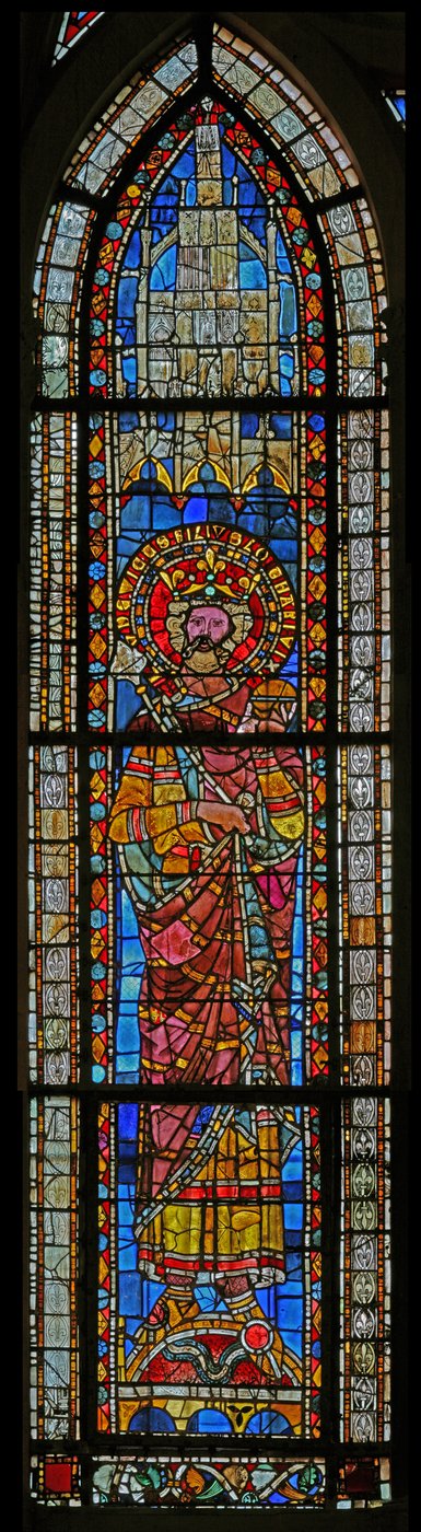 Window depicting Louis, son of Lotharius VI? by French School