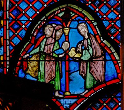St John the Baptist: His Father Zacharias Writes the Name of His Son by French School