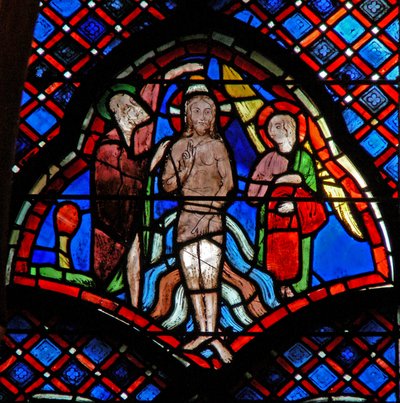The Baptism in the River Jordan: An Angel Attends Holding the Clothes by French School