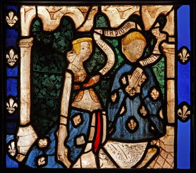 Window w9 Depicting Donors by French School