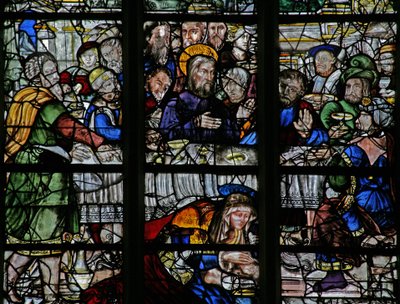 Window depicting the events at Simon