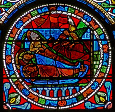 Window wXVII depicting the Magi are warned in a dream by French School