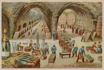 Wines (Champagne) by French School