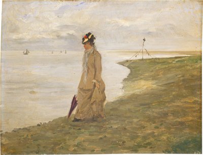 Woman by the Seaside by French School