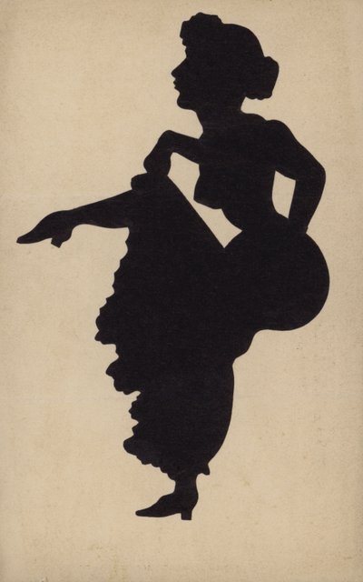 Woman Dancing the Can-Can by French School
