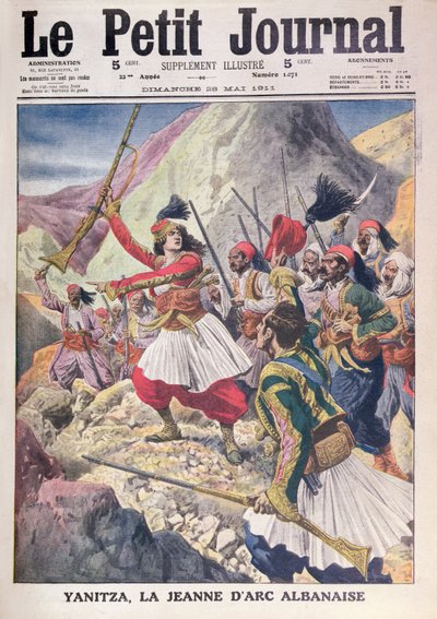 Yanitza, The Albanian Joan of Arc, from Le Petit Journal, 28th May 1911 by French School