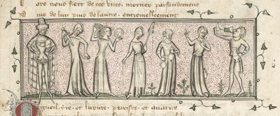 Seven Deadly Sins, c.1380 by French School