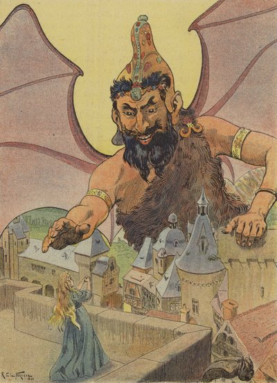 "You will follow me", said the giant by French School