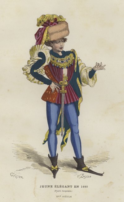 Young dandy, 1480 by French School