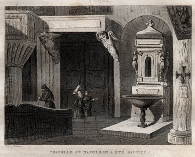 Chapel where Napoleon was baptized by French School