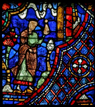 Female Magician with a Flask - In the Country by French School