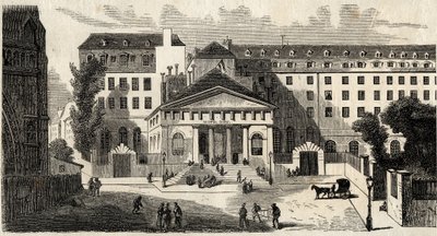 Hotel-Dieu in Paris - 19th century - Engraving in 