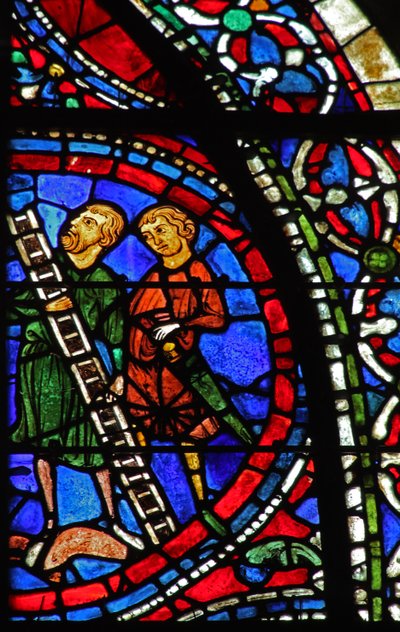Men with a Ladder at the Crucifixion by French School