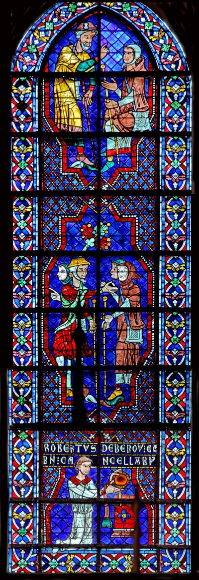 Pilgrims and the Donor - Robert de Bérou by French School