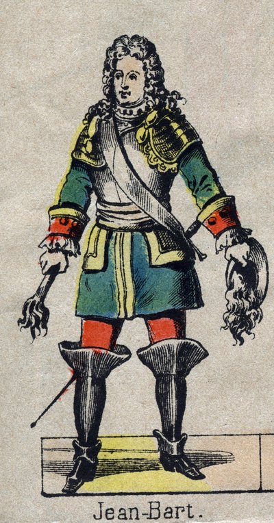 Portrait of Jean Bart (1650-1702), French sailor, privateer. Image of Epinal from the end of the 19th century by French School