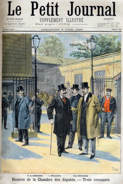 Reopening of the chamber of deputies, illustration in 