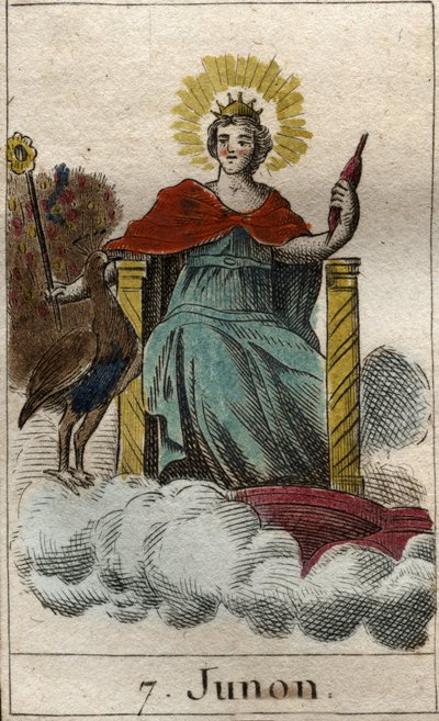 Representation of Juno, Queen of the Gods, Wife and Sister of Jupiter. From 