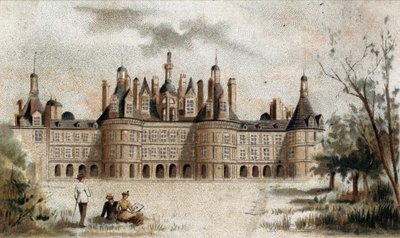 View of the Chateau de Chambord by French School