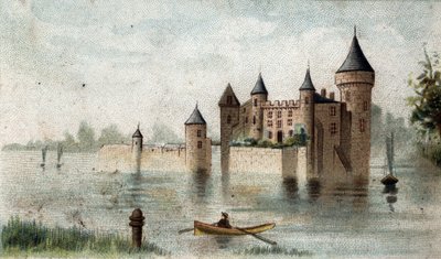 View of the Chateau de la Brede by French School