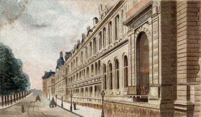 View of the Palais du Louvre in Paris by French School