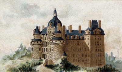 View of the Castle of Brissac (Maine et Loire) by French School