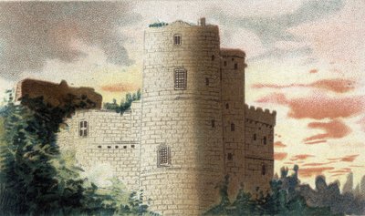 View of the Castle of Clisson by French School