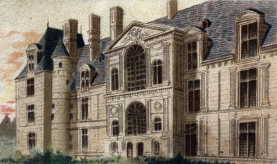 View of the Castle of Egouen (Seine and Oise) by French School