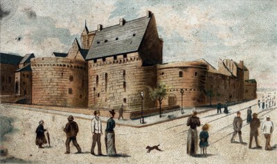 View of the Castle of Nantes (Lower Loire) by French School