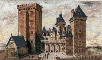 View of the Castle of Pau by French School