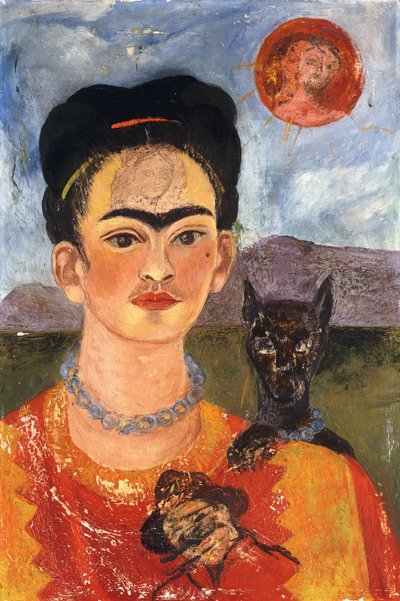 Self-Portrait with Diego on My Chest by Frida Kahlo
