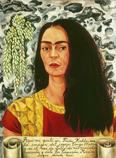 Self-Portrait with Loose Hair by Frida Kahlo