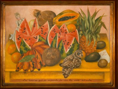 The Bride who Becomes Frightened When She Sees Life Open by Frida Kahlo