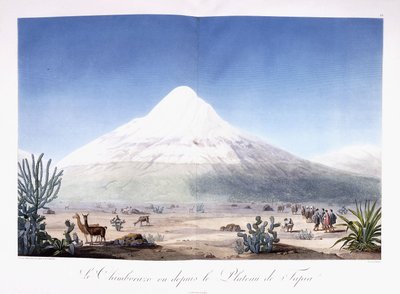 Chimborazo seen from the Plateau of Tapia by Friedrich Alexander Baron von (after) Humboldt