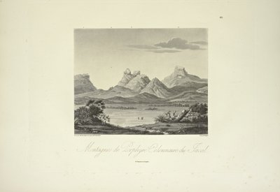 Mountains of Columnar Porphyry, Jacal, Drawn by Marchais, Engraved by Bouquet, Illustration from 