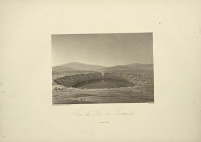 View of the Lake of Guatavita, Drawn by Thibaut, Engraved by Bouquet, Illustration from 