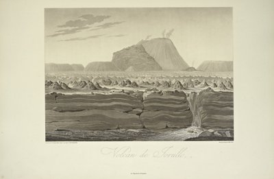 Volcano of Jorullo, Drawn by Gmelin, Illustration from 