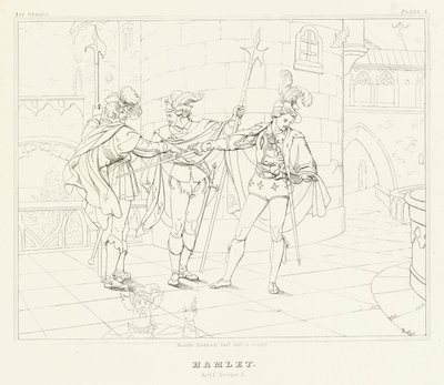 Hamlet, Act I, Scene 5 by Friedrich August Moritz Retzsch