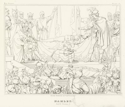 Hamlet, Act V, Scene 2 by Friedrich August Moritz Retzsch