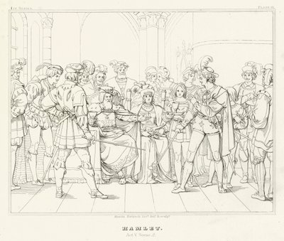 Hamlet, Act V, Scene 2 (engraving) by Friedrich August Moritz Retzsch