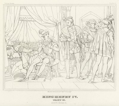 King Henry IV, Part II, Act IV, Scene 4 by Friedrich August Moritz Retzsch