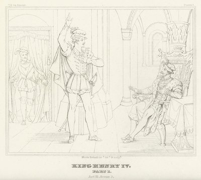 King Henry IV, Part I, Act III, Scene 3 by Friedrich August Moritz Retzsch