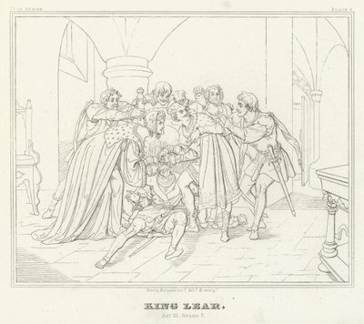 King Lear, Act III, Scene 7 by Friedrich August Moritz Retzsch