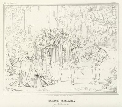 King Lear, Act II, Scene 4 by Friedrich August Moritz Retzsch